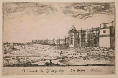 Jeronimos Monastery in the Belem District, Portugal 1662 by Portuguese School