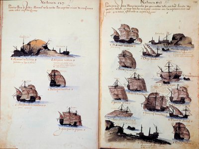 Manuscript Page: Memorials of the Armadas of Portugal Under King Manuel I by Portuguese School