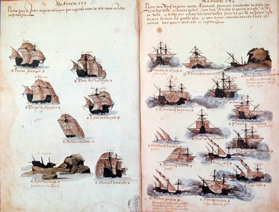 Manuscript Page: Memorials of the Armadas of Portugal Under King Manuel I by Portuguese School