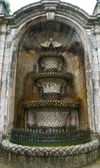 Pelican Fountain, Santuário de Nossa Senhora dos Remédios, Lamego, Portugal 1738 by Portuguese School