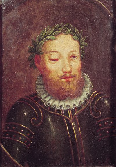 Portrait of Luis Vaz de Camoes by Portuguese School
