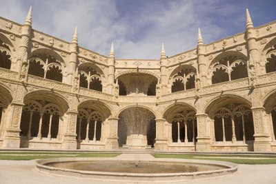 View of the cloisters by Portuguese School