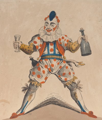 Mr. Grimaldi as Clown, July 13, 1822 by Possibly Piercy Roberts