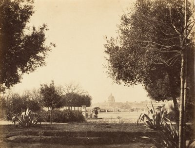 St. Peters from the Pincian Hill by Possibly by Jane Martha St. John.