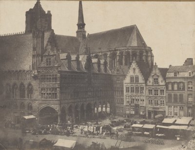 Place du Marché à Ypres by Possibly by Louis Désiré Blanquart évrard.