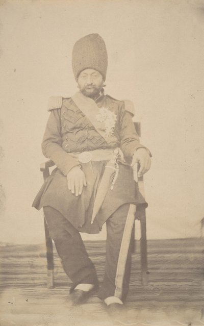 Portrait of Ardeshir Mirza, Uncle of the King by Possibly by Luigi Pesce.
