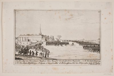 Frederik V Reviewing Regiments at Antvorskov by Poul Isac Grønvold