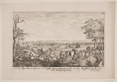 Frederik V Reviews the Regiments Outside Kolding by Poul Isac Grønvold