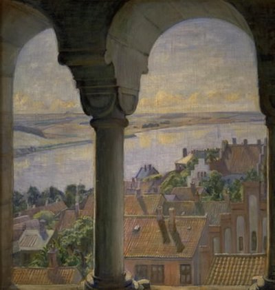 A View from the Tower of Viborg Cathedral by Poul S. Christiansen