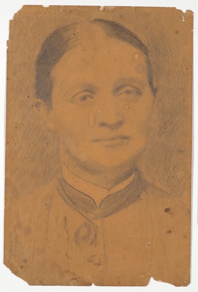 Portrait Head. Mrs. High School Principal Caroline Knudsen by Poul S. Christiansen