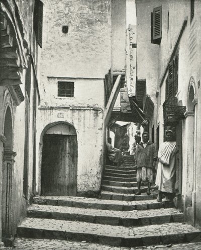 The Rue de la Kasbah, Algiers, Algeria, 1895 by Poulton and Co