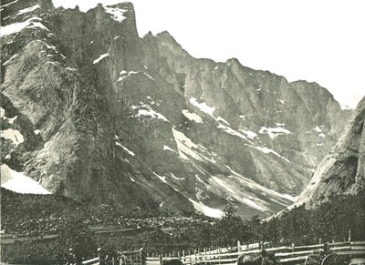 The Trolltindane mountains, Horgheim, Norway, 1895 by Poulton and Co