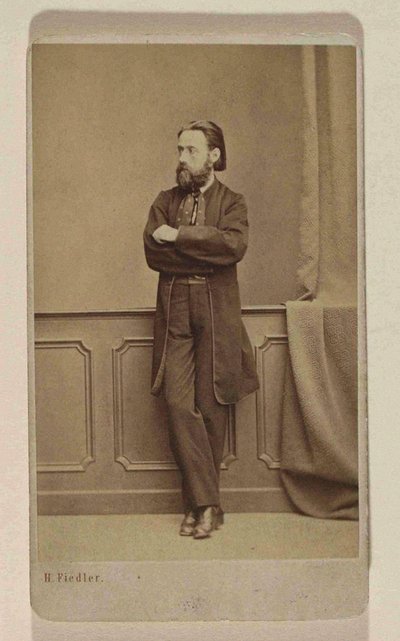 Portrait of the Composer Bedrich Smetana by Prague . Photo studio H. Fiedler