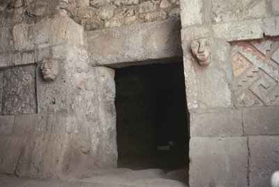 A Doorway with Carved Heads, Late Post-Classic Period by Pre Columbian