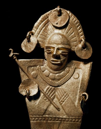 Pre-Columbian Art, Muisca Civilization: Statuette of Woman (Tunjo) by Pre Columbian