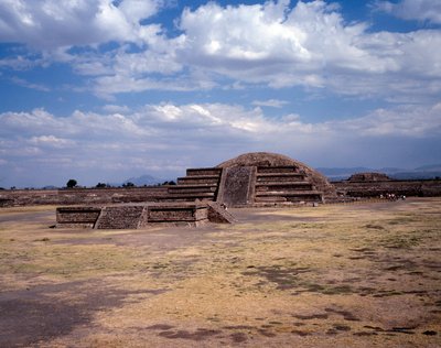View of the Site of Teotihuacan: The Temple of the Sun by Pre Columbian Pre Columbian