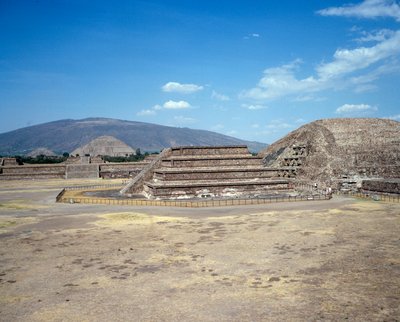 View of the Site of Teotihuacan by Pre Columbian Pre Columbian