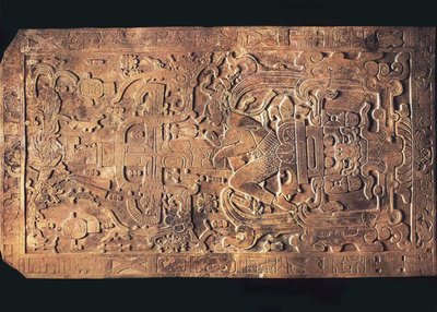 The tomb of King Pakal from the Temple of the Inscriptions, Palenque by Pre Columbian art