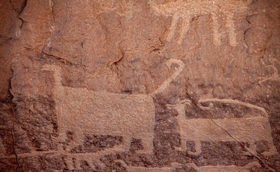 Petroglyphs, Chaco Culture National Historical Park, 2014 by Precolombian Precolombian
