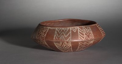 White Cross-Lined Bowl with Turtle and Sun, c.4000-3400 BC by Predynastic Period Egyptian