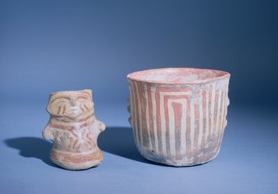 Vessels from Hacilar, Turkey, c.5500-00 BC by Prehistoric