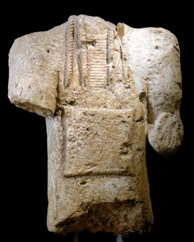 Bust of a Nuraghe Archer, from Monte Prama (Cabras) by Prehistoric Prehistoric