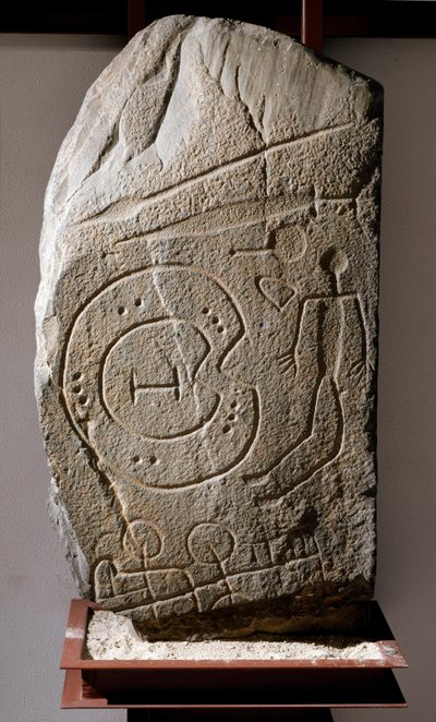 Iberic Stele of Solana de Cabanas warrior by Prehistoric Prehistoric