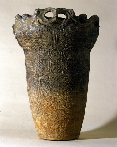 Large terracotta vase from the Jomon period. Rome, National Museum of Oriental Art by Prehistoric Prehistoric