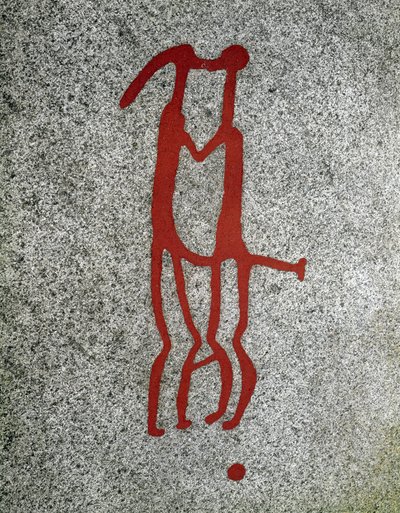 Nordic Bronze Age: Couple Embracing, Rock Carvings in Tanum, Sweden by Prehistoric Prehistoric