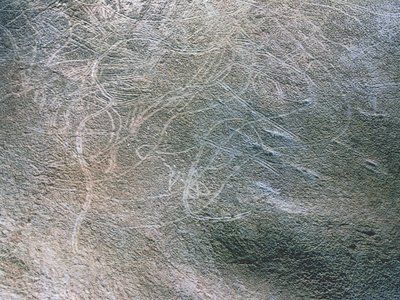 Outline Images of Human Female Figures and Mammoths, Palaeolithic Period by Prehistoric Prehistoric