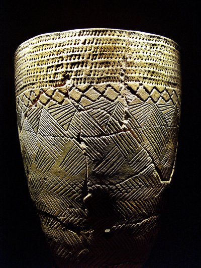 Pottery with 