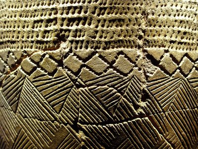 Pottery with 
