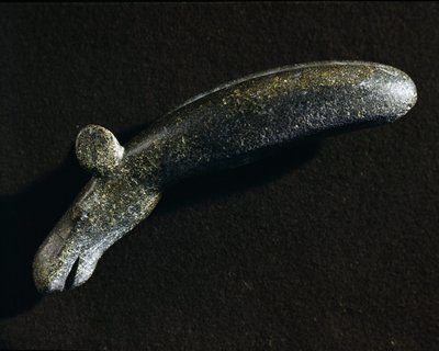 Diorite tool in the shape of elk. Stone Age. Swedish Museum of National Antiquities, Stockholm Sweden by Prehistoric Prehistoric