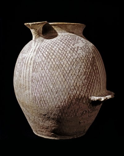 Prehistory: Polychrome Ceramic Vase from Jericho by Prehistoric Prehistoric