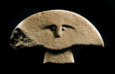 Figure Sculpted in the Iron Age (1100-800 BC) by Prehistoric Prehistoric