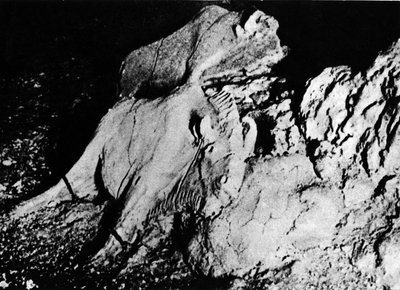 Prehistory: Paleolithic Art, Two Clay Bison, Cave of the Tuc d