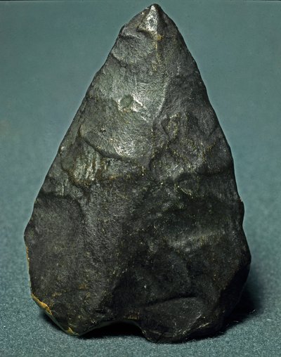 Prehistory: Flint Amygdaloid Biface by Prehistoric Prehistoric