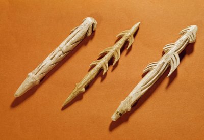 Prehistory: reindeer harpoons used for fishing by Prehistoric Prehistoric