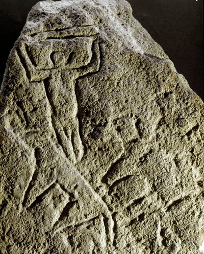 Prehistory, Rock Art: Petroglyph of a Hunting Scene, Neolithic, Stone Age by Prehistoric Prehistoric