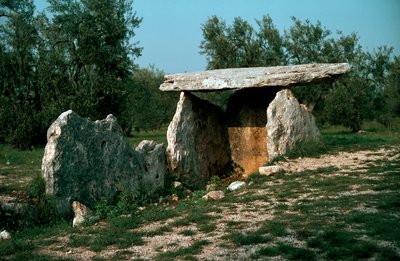 Prehistory: View of the Dolmen of Chianca by Prehistoric Prehistoric