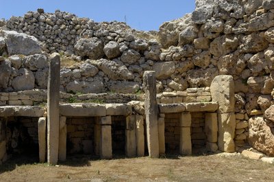 Prehistory: View of the Megalithic Temple of Ggantija by Prehistoric Prehistoric