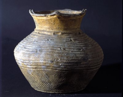 Terracotta jar from the Jomon period. Rome, National Museum of Oriental Art by Prehistoric Prehistoric