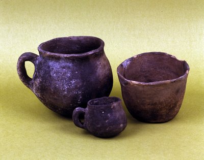 Vase and vessels of the Hunseans population of Lagozza (3100 BC - 2200 BC) of Northern Italy. Neolithic period. by Prehistoric Prehistoric