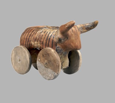 Zoomorphic Statuette with Wheels by Prehistoric Russian Culture