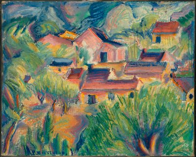 Houses and Landscape by Preston Dickinson