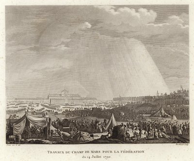 Encampment on the Champ de Mars by Prieur