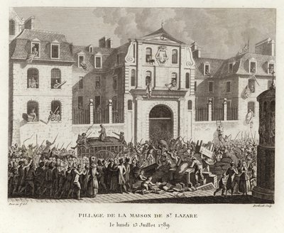 Looting the house of St Lazare by Prieur