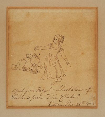 Sketch by Princess Victoria by Princess Royal (1840 1901) Victoria