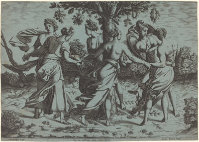 Dance of the Dryads by Probably French 16th Century after Pierre Milan after Rosso Fiorentino