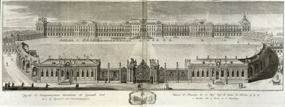 View of the Catherine Palace in Tsarskoye Selo by Prokofy Artemyevich Artemyev
